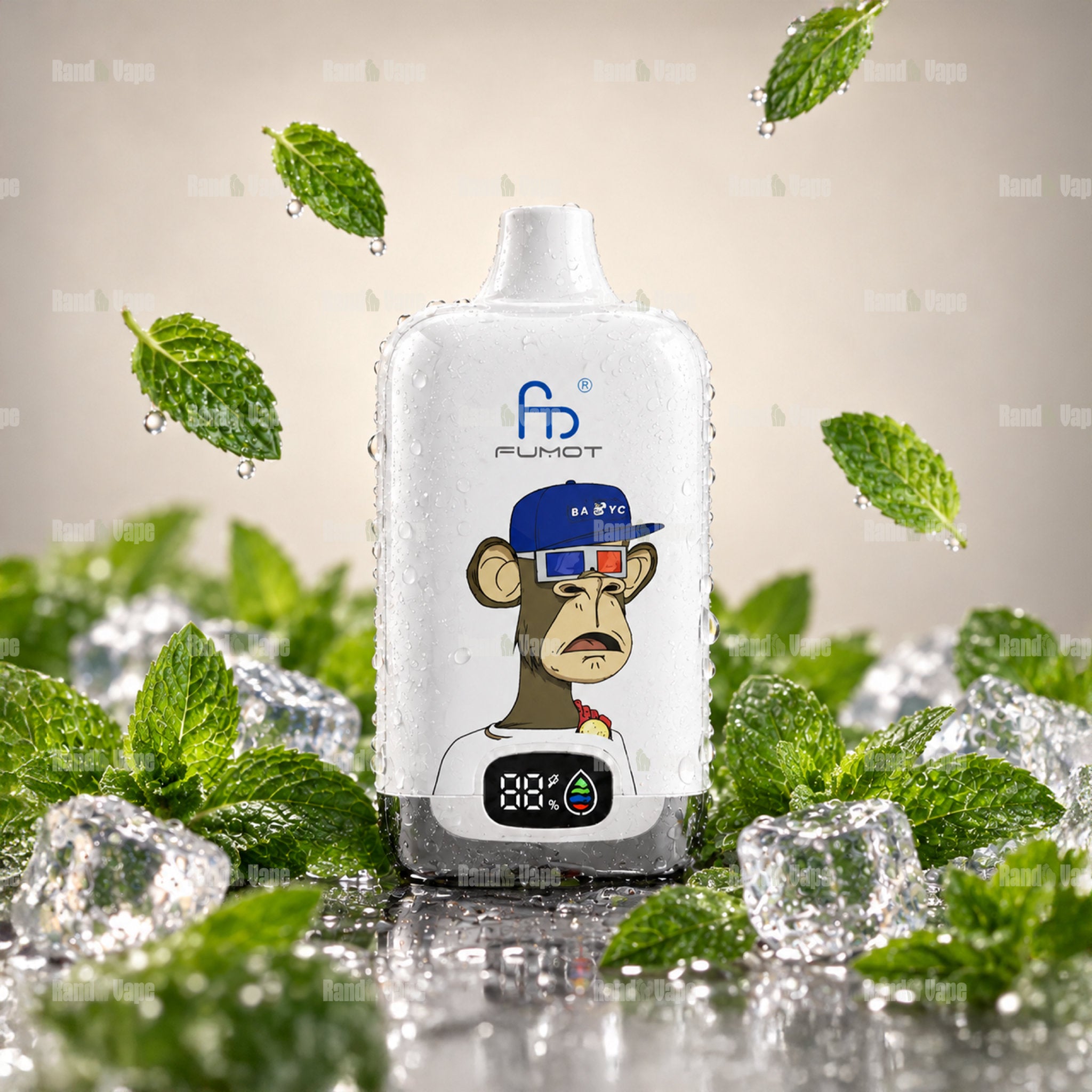 Fumot Digital Box 12000 Cool Mint Einweg Vape mit 12000 Zügen und Display