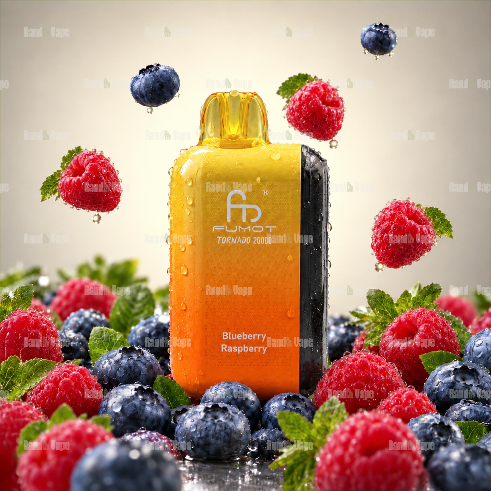 Fumot Tornado 20000 Blueberry Raspberry Einweg Vape mit 20000 Zügen
