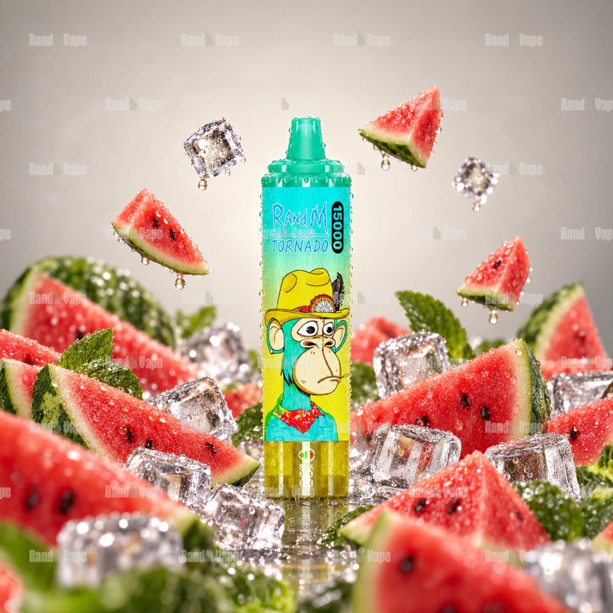 RandM Tornado 15000 Watermelon Ice Einweg Vape mit 15000 Zügen